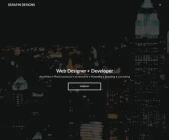 Serafindesigns.com(Web Designer in Bucks County) Screenshot