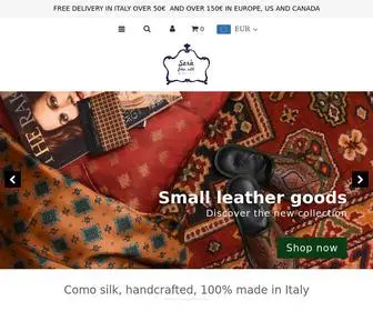 Serafinesilk.com(Italian made luxury silk accessories for modern gentleman) Screenshot