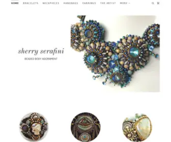 Serafinibeadedjewelry.com(Bead Embroidery) Screenshot