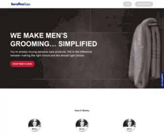 Serafinosays.com(We make mens grooming) Screenshot