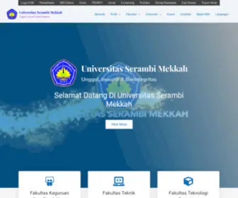 Serambimekkah.ac.id(Universitas Serambi Mekkah) Screenshot