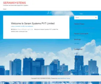 Seramsystems.com(Computer and Automobile equipment's Suppliers) Screenshot