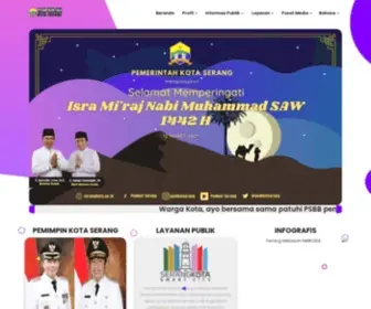 Serangkota.go.id(Website Resmi Pemerintah Kota Serang) Screenshot