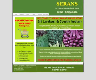 Serans.co.uk(Asian Foods Store) Screenshot