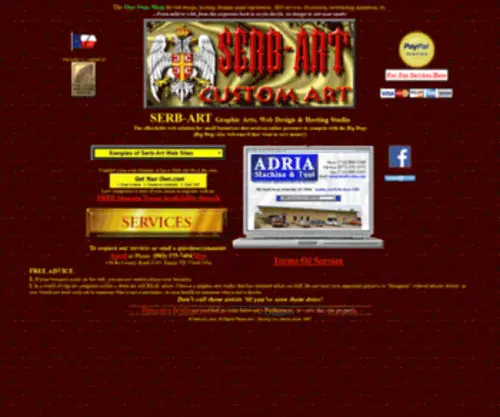 Serb-ART.com(Web Design) Screenshot