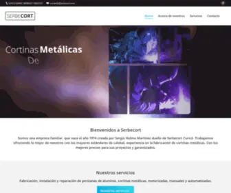 Serbecort.com(Cortinas metálicas) Screenshot