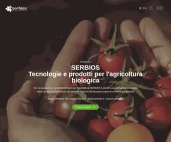 Serbios.it(Tecnologie e prodotti per l’agricoltura biologica) Screenshot
