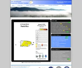 Sercc.com(Southeast Regional Climate Center) Screenshot