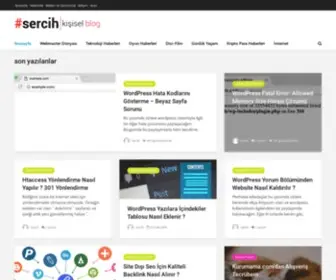 Sercih.com(Kişisel Blog'dan daha fazlası) Screenshot