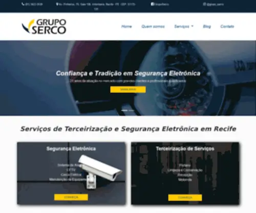 Sercoserv.com.br(Segurança Eletrônica Recife) Screenshot