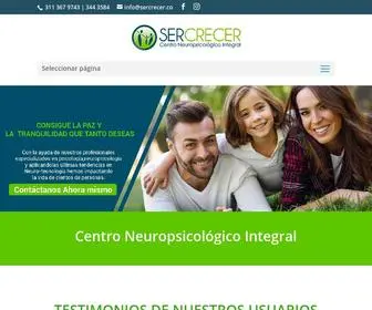 Sercrecer.co(Centro de atención neuropsicológico) Screenshot