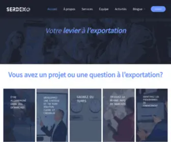 Serdex.net(Votre levier à l'exportation) Screenshot