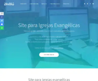 Serdivino.com.br(Site para Igrejas evangelicas) Screenshot