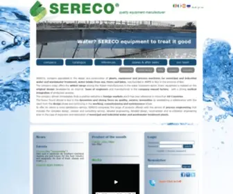 Sereco.it(Water and wastewater treatment plants) Screenshot