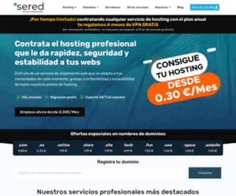 Sered.net(Hosting y Dominios) Screenshot