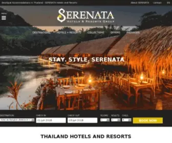 Serenatahotels.com(17 Hotels Resorts to stay in Thailand) Screenshot