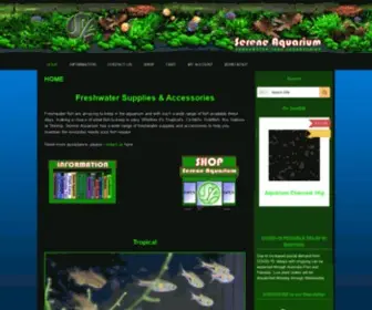 Sereneaquarium.com.au(Freshwater Supplies and Accessories) Screenshot
