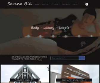 Sereneblu.com(Serene Blü Spas) Screenshot