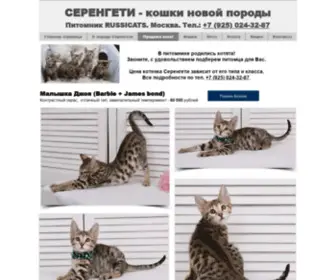 Serengeticats.info(Купить) Screenshot