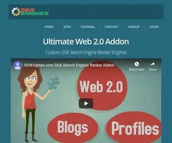 Serengines.com(GSA Search Engine Ranker Ultimate Web 2.0 Addon) Screenshot
