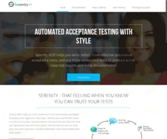 Serenity-BDD.info(Serenity BDD) Screenshot