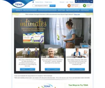 Serenity.com(Incontinence Pads & Products) Screenshot