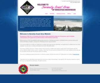 Serenitycoastna.org(SERENITY COAST AREA OF NARCOTICS ANONYMOUS) Screenshot