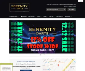 Serenitydarts.com(Serenity darts online) Screenshot