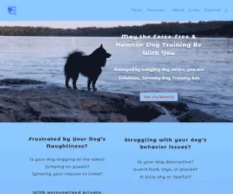 Serenitydogtraining.com(Serenity Dog Training) Screenshot