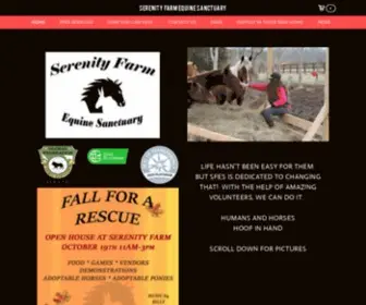 Serenityfarmequinesanctuary.org(Serenity Farm Equine Sanctuary) Screenshot