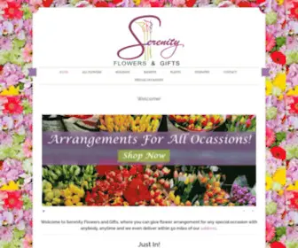 Serenityflowersandgifts.com(Home 1) Screenshot