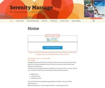 Serenitymassagedm.com(Table Massage Therapist Clive) Screenshot