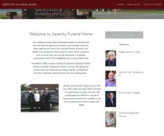 Serenitync.com(Serenity Funeral Home) Screenshot