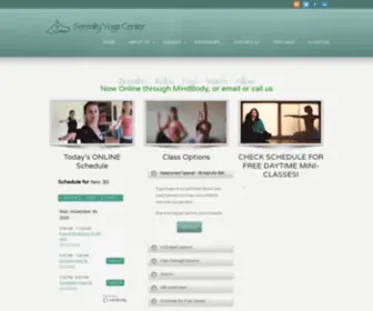 Serenityyoga.com(Serenity Yoga Center) Screenshot