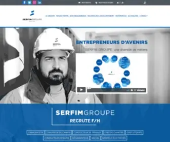 Serfim.com(Groupe Serfim) Screenshot