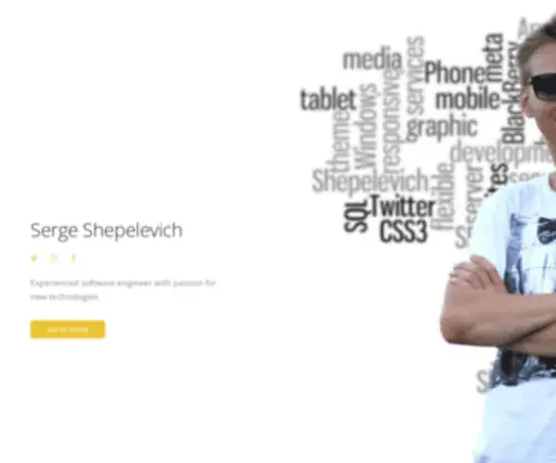 Sergshepelevich.com(Software Engineer) Screenshot