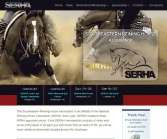 Serha.org(The Southeastern Reining Horse Association) Screenshot