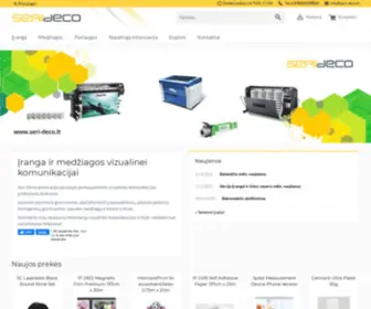 Seri-Deco.lt(Įranga ir medžiagos vizualinei komunikacijai) Screenshot