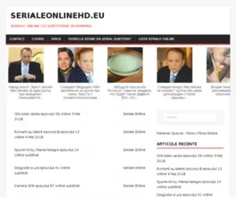 SerialeonlineHD.eu(Vizioneaza zilnic seriale online la calitate HD) Screenshot
