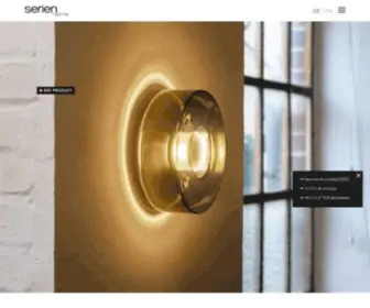 Serien.com(Serien Lighting Design and Architectural Lighting) Screenshot