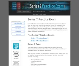 Series7Practiceexam.com(Series 7 Practice Exam) Screenshot