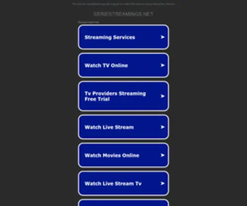 Seriestreamings.net(Seriestreamings) Screenshot