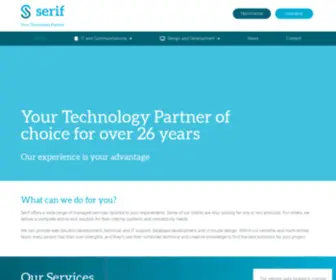 Serif.net(Your Technology Partner) Screenshot