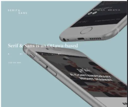 Serifandsans.ca(Serif & Sans) Screenshot