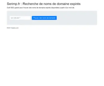 Serimp.fr(Recherche de Noms de Domaine Expir) Screenshot