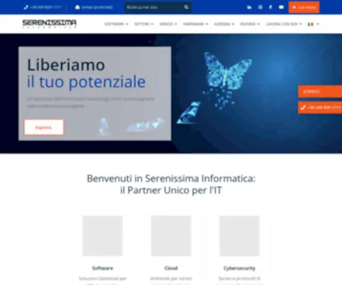 Serinf.at(Serenissima è il partner unico per il tuo sistema informativo aziendale) Screenshot