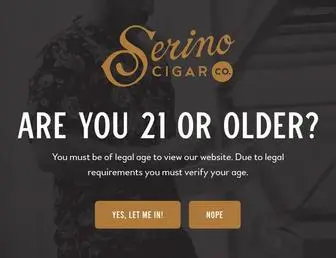 Serinocigars.com(Serino Cigars) Screenshot