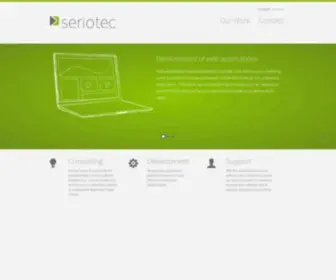 Seriotec.com(Software and IT for the media industry) Screenshot