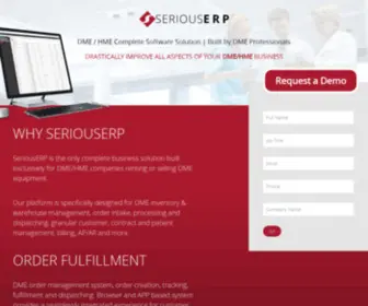 Seriouserp.com(Complete business solution for dme and hme companies) Screenshot