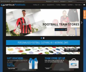 Seriousfootball.co.uk(Find & Buy Football Clothing at Serious Football) Screenshot